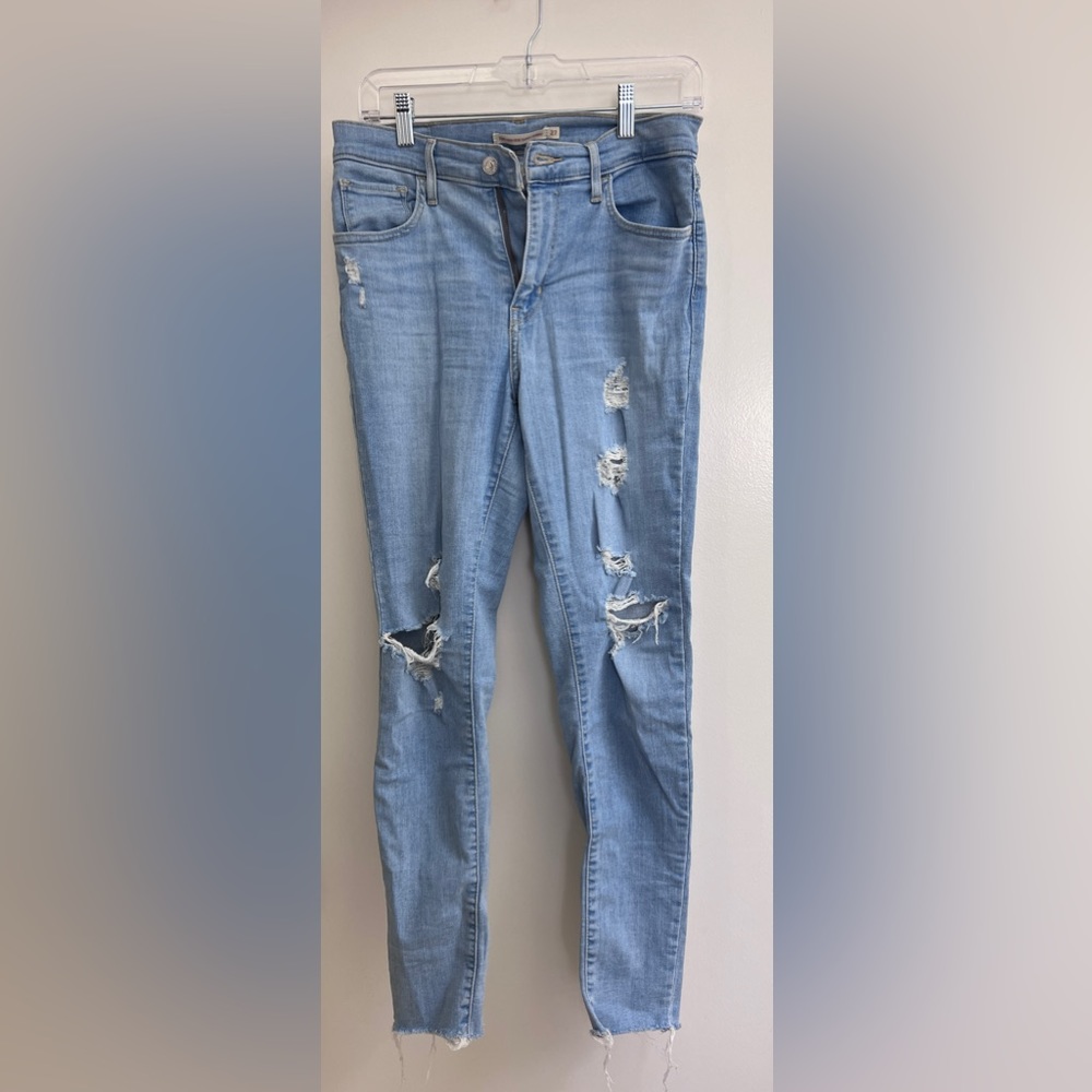 Women’s Levi’s Super Skinny High Rise Ripped Jeans 27